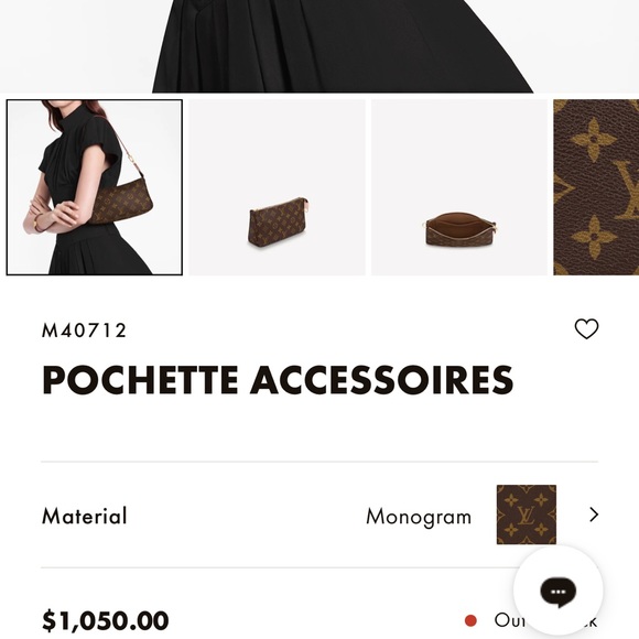 100% AUTHENTIC LOUIS VUITTON POCHETTE - Picture 8 of 9